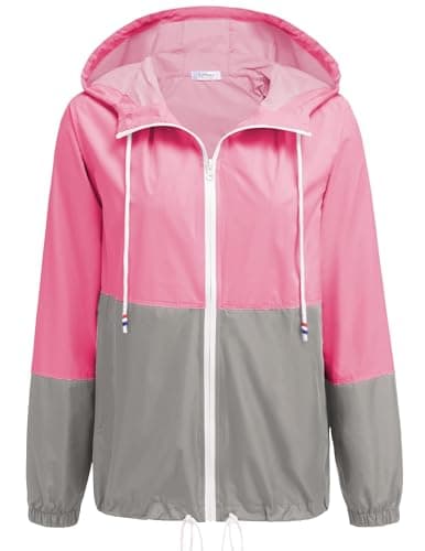 SoTeer Women's Waterproof Hooded Raincoat S-XXXL
