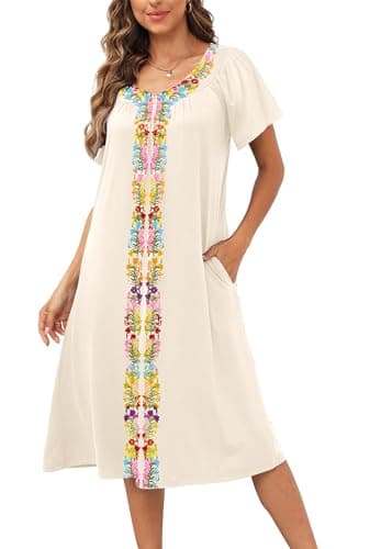 Disamer Women's Floral Sundresses with Pockets