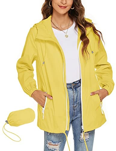 Avoogue Women's Waterproof Rain Jacket