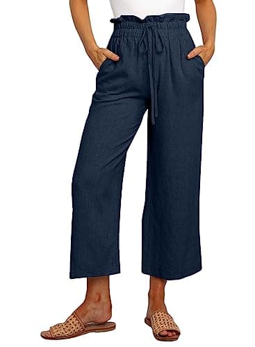 Dokotoo Women's Casual Elastic Waist Comfortable Jogging Pants with Pockets