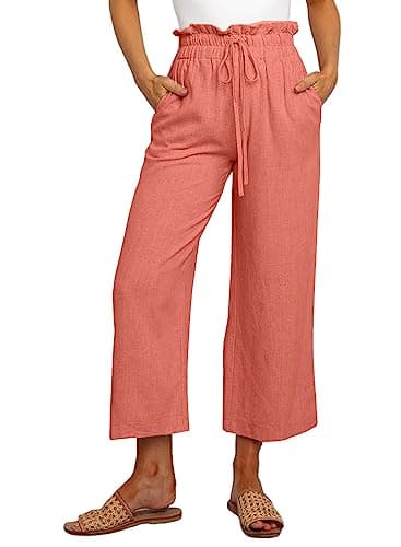 Dokotoo Women's Casual Elastic Waist Comfortable Jogging Pants with Pockets
