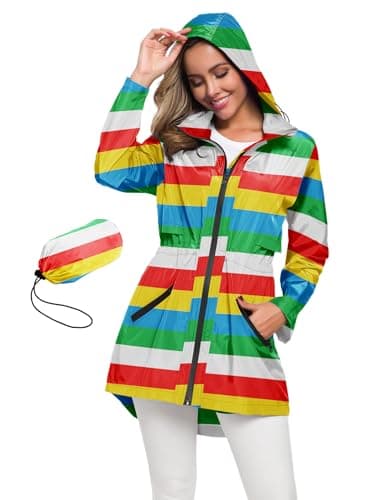 Avoogue Women's Long Waterproof Raincoat