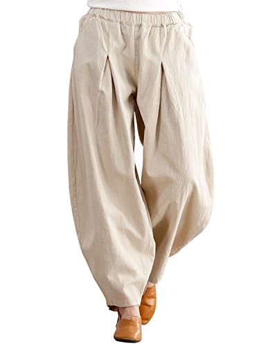 Women's Relaxed Fit Linen Pants