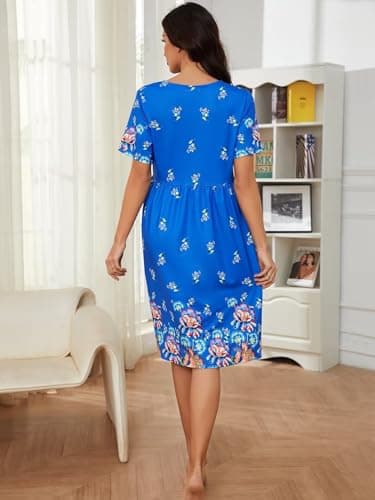 CRIPOM Women's Floral House Dress