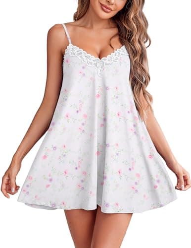 Elegant Lace Nightgown | Sexy Spaghetti Strap Cami Sleepwear
