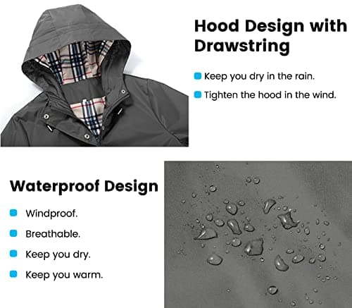 Women's Waterproof Rain Jacket with Hood