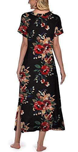 Women's Long Nightgown with Pockets