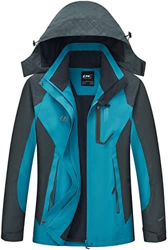 Diamond Candy Women's Lightweight Waterproof Rain Jacket with Hood