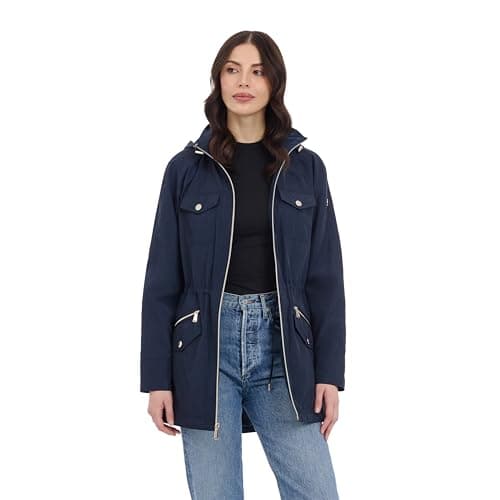 Michael Kors Women's Hooded Anorak Raincoat