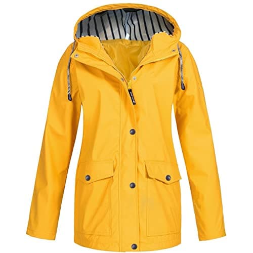 Fartey Women's Lightweight Waterproof Rain Jacket