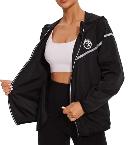 Ningmi Women's Waterproof Hooded Windbreaker Raincoat for Outdoor Hiking
