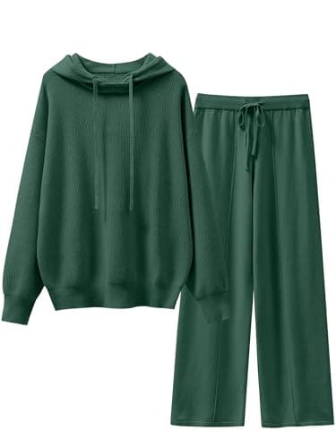 ANRABESS Women's 2 Piece Fall Lounge Sweatsuit Sweater Sets