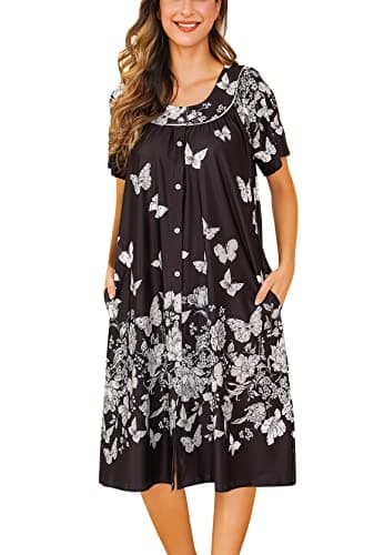 Yozly Short Sleeve House Dress for Women