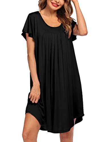 Ekouaer Soft Sleepwear Nightgown for Women
| Ekouaer Pleated Sleep Shirt S-3XL
| Ekouaer Short Sleeve Sleep Dress for Women S-3XL