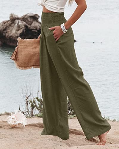 Winioder Women Linen Pants