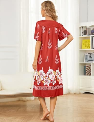 Bloggerlove Women's Hawaiian Muumuu Dress