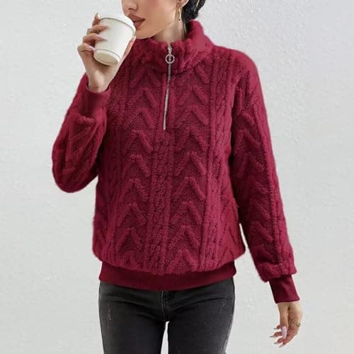 Women's Hooded Plush Lined Casual Coat