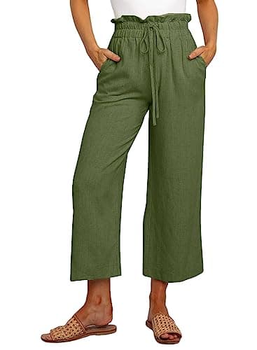 Dokotoo Women's Casual Elastic Waist Comfortable Jogging Pants with Pockets