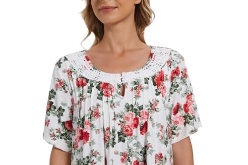 COSUNIONY Soft Cotton Nightgowns for Women with Pockets