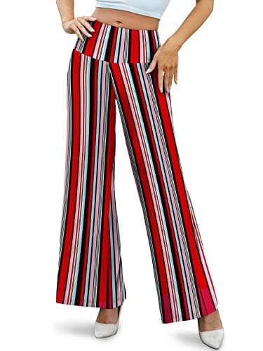 Arolina Women's High Waist Stretchy Wide Leg Palazzo Pants