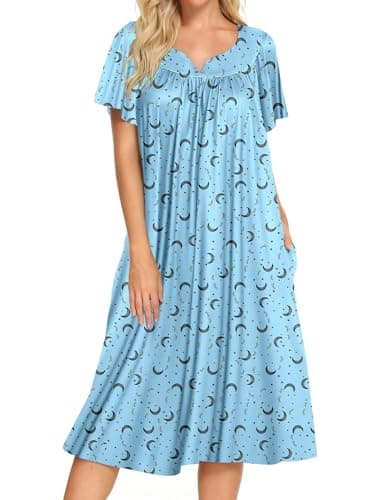Stylish House Dresses for Women with Pockets - Sizes S-XXL