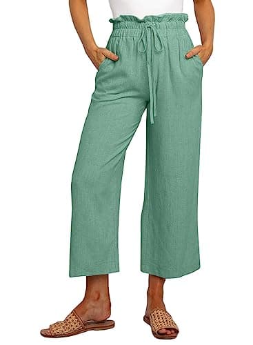 Dokotoo Women's Casual Elastic Waist Comfortable Jogging Pants with Pockets