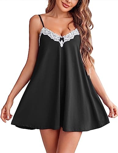 Elegant Lace Nightgown | Sexy Spaghetti Strap Cami Sleepwear