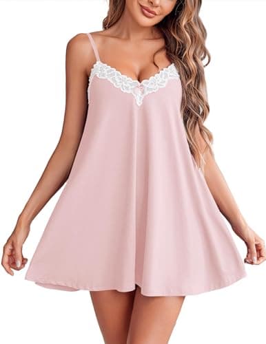 Elegant Lace Nightgown | Sexy Spaghetti Strap Cami Sleepwear