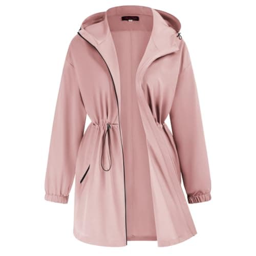 Hanna Nikole Women's Plus Size Long Hooded Raincoat
