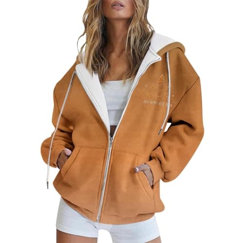 Refined Title: Women's Christmas Letter Print Hooded Coat