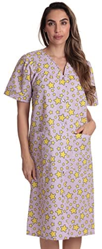 Dreamcrest Short Sleeve Seersucker Duster Coat with Pockets