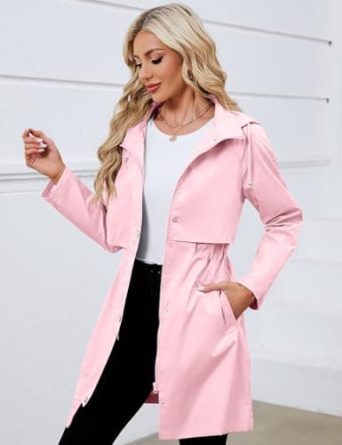 Women's Lightweight Waterproof Rain Jacket with Hood | Bloggerlove