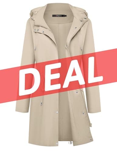 Women's Lightweight Waterproof Rain Jacket with Hood