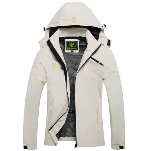 GIISAM Women's Lightweight Waterproof Rain Jacket with Hood