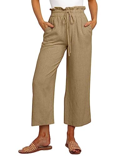 Dokotoo Women's Casual Elastic Waist Comfortable Jogging Pants with Pockets