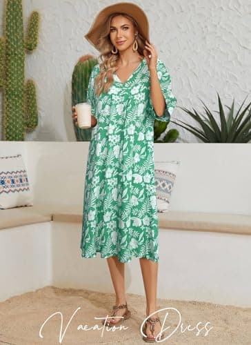 House Dress with Pockets S-3XL Plus Size Lounge Dress