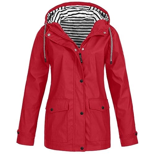 Women's Waterproof Rain Jacket with Hood