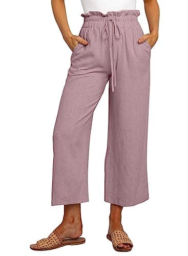 Dokotoo Women's Casual Elastic Waist Comfortable Jogging Pants with Pockets