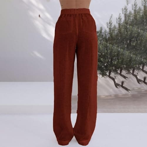 Women's High Waisted Wide Leg Linen Pants