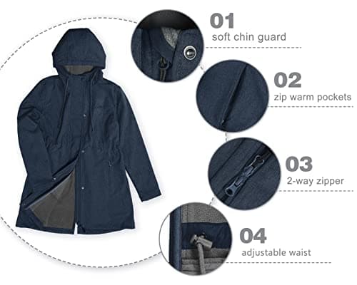33,000ft Women's Softshell Hooded Fleece Lined Windproof Jacket