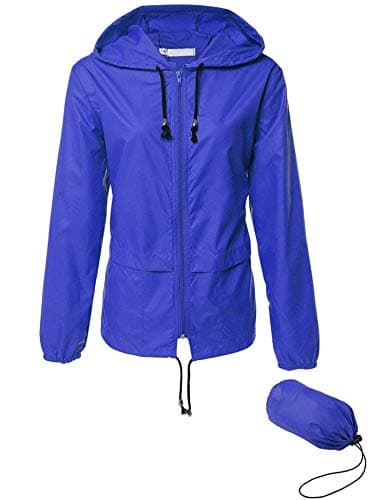 Avoogue Women's Lightweight Waterproof Hooded Raincoat
