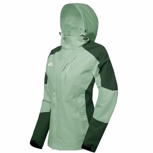 Ginsiom Women's Lightweight Waterproof Rain Jacket with Hood