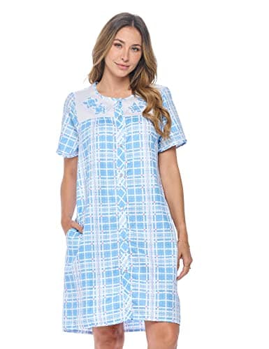 Casual Women's Snaps Front Closure House Dress