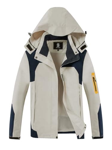 SaphiRose Women's Lightweight Waterproof Raincoat with Removable Hood