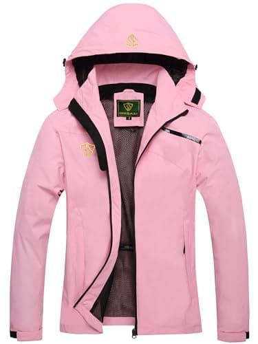 GIISAM Women's Lightweight Waterproof Rain Jacket with Hood