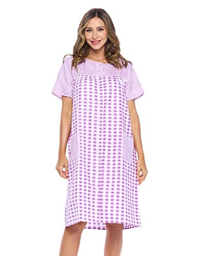 Casual Women's Snaps Front Closure House Dress