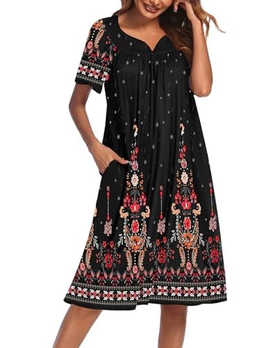 Ekouaer Women's House Dress with Pockets