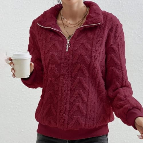 Women's Hooded Plush Lined Casual Coat