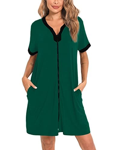 Women's Zipper Front House Coat