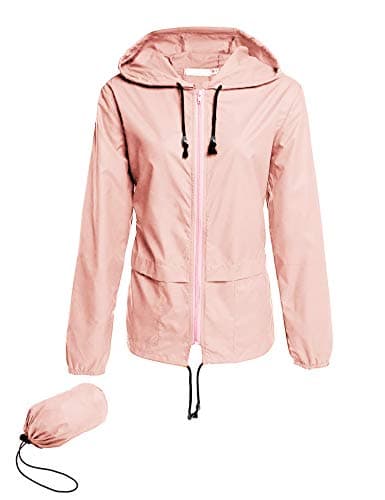 Avoogue Plus Size Waterproof Hooded Raincoat for Women